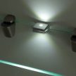 Fehér LED clips üvegpolchoz (2db)