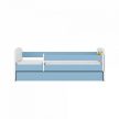 Babydreams gyerekágy markolós dizájnnal, méret: 140x70, szín: világoskék, matrac nélkül, ágyneműtartó nélkül